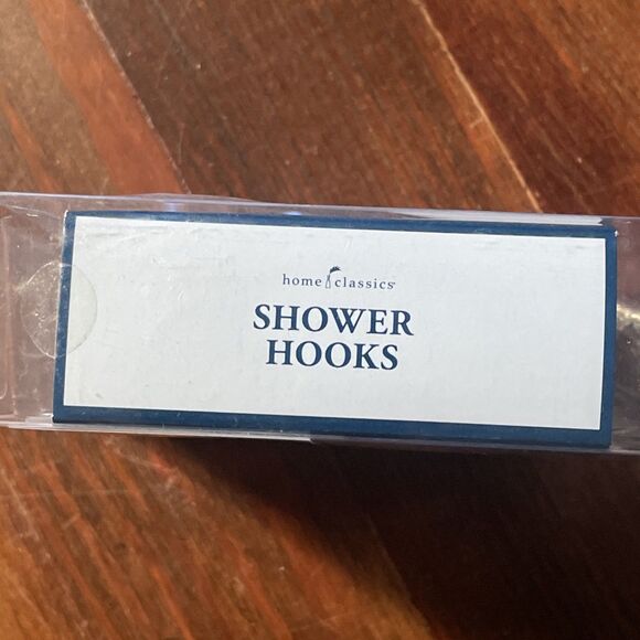 HInged Glide Hooks Oil Rubbed Bronze Set of 12 Shower Hooks NTW - Picture 6 of 7